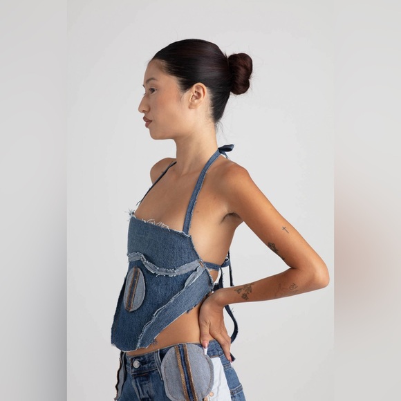 SAMI MIRO VINTAGE X LEVI'S CIRCLE POCKET TOP - Picture 3 of 7